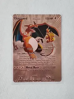 Charizard Delta Species Hp 120 Pokemon Rose Gold Fan Art Card Pokemon - Image 1