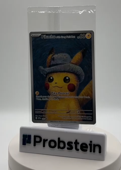 Lot of 2 Pokemon Pikachu Grey Felt Hat #085 Van Gogh Sealed Promo Card TCG PTCG - Image 2