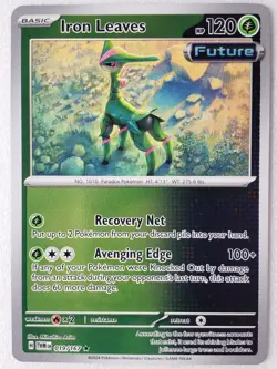 REVERSE HOLO Iron Leaves 019/167 NM / M - RARE Twilight Masquerade Pokemon Card - Image 1
