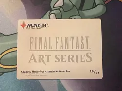 Shadow Mysterious Assassin Art Series Gold Stamped 26/53 FINAL FANTASY Magic - Image 3