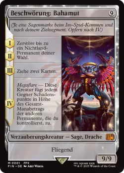 MTG Magic the Gathering FINAL FANTASY Beschworung Bahamut mythic deutsch - Image 1