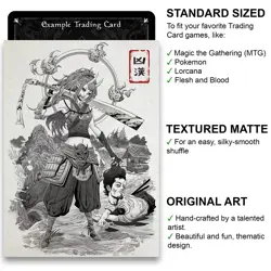 Ranko the Man-Slayer - Yokai Series - MTG Size - 100 Textured Matte Card Sleeves - Image 2