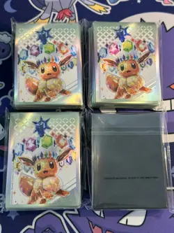 Pokemon Prismatic Evolutions Eevee Sleeves 1 Pack 65 Sleeves - Image 1
