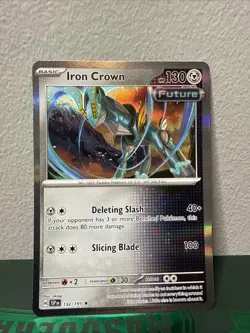 IRON CROWN 132/191 SURGING SPARKS POKEMON (HOLO, NM) - Image 1