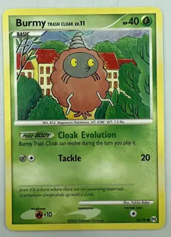 Pokemon Arceus Burmy Sandy Cloak 58/99 Common Card NM - Image 1