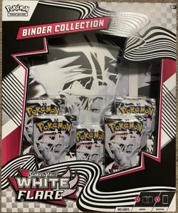 Pokemon TCG Scarlet & Violet White Flare Binder Collection Box - Image 1