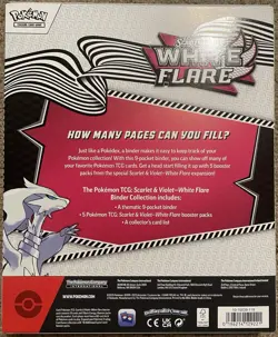 Pokemon TCG Scarlet & Violet White Flare Binder Collection Box - Image 2