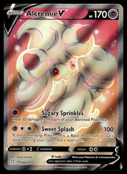 Pokemon TCG Shining Fates #064/072 Alcremie V NM - Image 1