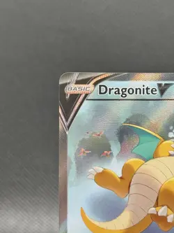 2021 POKEMON SWORD & SHIELD EVOLVING SKIES #192 FULL ART/DRAGONITE V - Image 3