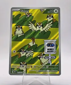 Pidgey 207/197 SV03: Obsidian Flames Holo Pokemon TCG Card Full Art - Image 1