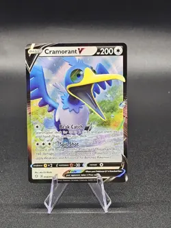 Cramorant V 054/072 Shiny Ultra Rare Holo Shining Fates Pokemon TCG Full Art - Image 2