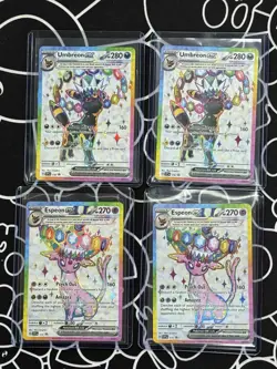 Pokemon Umbreon ex SVP 176 Espeon Ex SVP 175 English Promo X 12 - Image 4