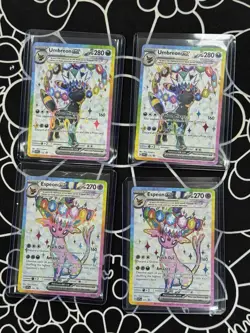 Pokemon Umbreon ex SVP 176 Espeon Ex SVP 175 English Promo X 12 - Image 5