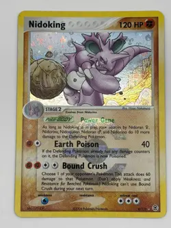 Nidoking 8/112 Reverse Holo Rare 2004 EX Fire Red Leaf Green Pokemon 8/112 LP - Image 1