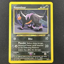 Houndour 39/75 Neo Discovery Pokemon Card WOTC 2001 NM Vintage - Image 1