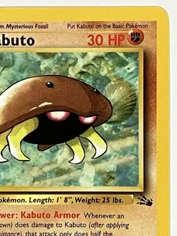 Kabuto NM 50/62 1st Edition Fossil Pokemon TCG Regular - Image 4
