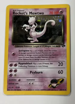 2000 Pokemon Rocket's Mewtwo 14/132 Gym Challenge Holo - Image 1
