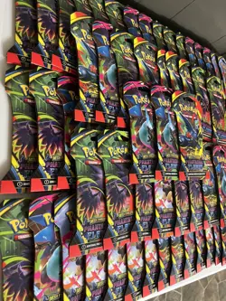 Pokemon Mega Evolution Phantasmal Flames Sleeved Booster Pack Lot x70 Packs - Image 1