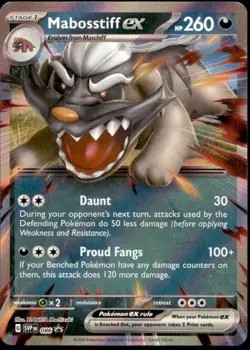 MABOSSTIFF EX SVP086 SCARLET & VIOLET POKEMON (PROMO ULTRA RARE, NM) - Image 1