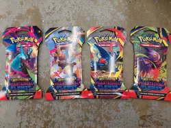 Pokemon Phantasmal Flames - Lot of 4 factory sealed new Booster Packs - art set - Image 1
