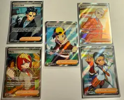 Pokemon TCG- Full Art Trainer (x5)- Incl. Ethan’s Adventure - Image 1