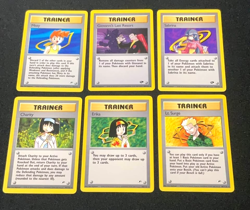 Gym Heroes / Challenge Trainer LOT of 6 Pokemon cards non holo Rares Lt Surge - Image 1