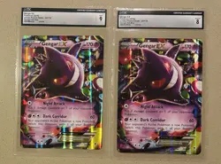Lot of 2 - JUMBO Gengar EX Oversized TCG Card 34/119 Pokemon CGC 8 & 9 Mint NM - Image 1