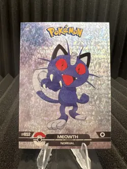Meowth #52 - Cracked Ice Holo - Crystal Dark Black 2025 - Pokemon Card - Image 1