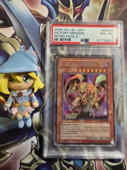 1 X Yu-Gi-Oh! Victory Dragon - RP02-EN098 - Secret Rare - PSA 8 NM-MT! - Image 1