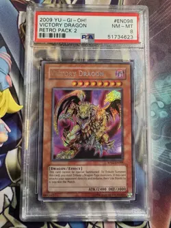 1 X Yu-Gi-Oh! Victory Dragon - RP02-EN098 - Secret Rare - PSA 8 NM-MT! - Image 2