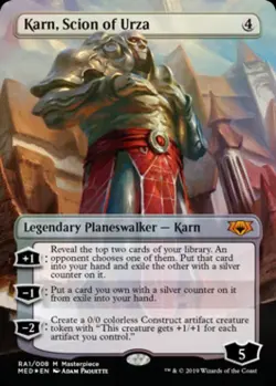 Karn, Scion of Urza -Foil Near Mint MTG Ravnica Allegiance Mythic Edition - Image 1