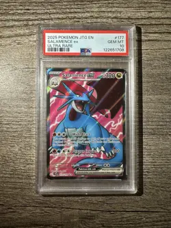 Pokemon TCG Salamence EX Journey Together Holo Ultra Rare Card 177/159 PSA 10 - Image 1