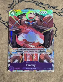 One Piece Card Game Franky (Parallel) OP09-072 Super Rare NM English - Image 1
