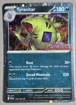 Tyranitar - 135/193 Pokemon Paldea Evolved Premium Collection Stamped Promo Card - Image 3