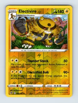 Electivire SWSH02: Rebel Clash Rare Reverse Holo 059/192 NM/LP Pokemon Cards - Image 1