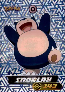 Pokemon Pokedex Sticker Album Card #S8 Snorlax Holographic - Image 1