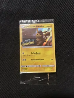 Pokemon TCG Detective Pikachu SM190 Promo Holo Card New Sealed - Image 1
