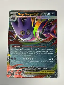 Mega Gengar Ex 056/094 Phantasmal Flames English Pokemon Card - Image 1
