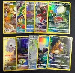 Pokemon TCG Illustration Rare Lot of 10 Cards - Bidoof, Arcanine, Solrock + More - Image 1