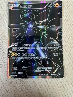 Pokemon TCG Zekrom Black White Holo Full Art Ultra Rare Card 114/114 - Image 2