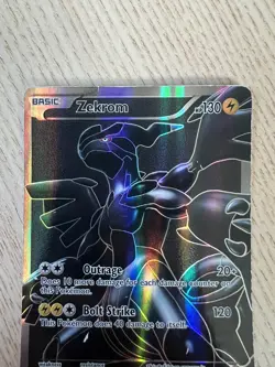 Pokemon TCG Zekrom Black White Holo Full Art Ultra Rare Card 114/114 - Image 3