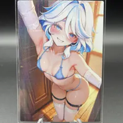 Furina Genshin Impact Anime Waifu Card Doujin ACG Goddess Holo - Image 1