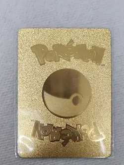 Pikachu Gold Foil Pokemon Card Fan Art Display Card HP90 - Image 2