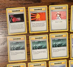 Pokemon TCG 1999 - Base Set SHADOWLESS TRAINER LOT of 27 Cards - MP - Image 2