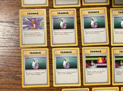 Pokemon TCG 1999 - Base Set SHADOWLESS TRAINER LOT of 27 Cards - MP - Image 4