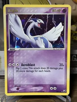 Lugia 29/115 EX Unseen Forces Pokemon Card Stamped Reverse Holo Foil Rare - Image 1