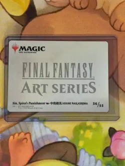 Sin, Spira's Punishment 36/53 Final Fantasy Art Series Gold Stamp MTG Card - Image 3