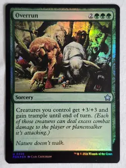 Overrun 230 Foundations Foil Magic the Gathering - Image 1