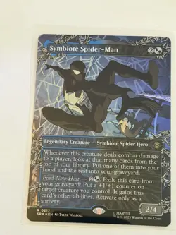 Symbiote Spider-Man Borderless Marvel's Spider-Man Foil 217 - Image 1