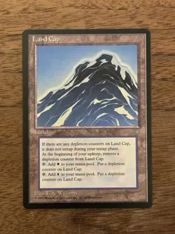 Land Cap NM+ NEVER PLAYED MTG Ice Age Magic 1995 VINTAGE FREE SHIPPING - Image 1